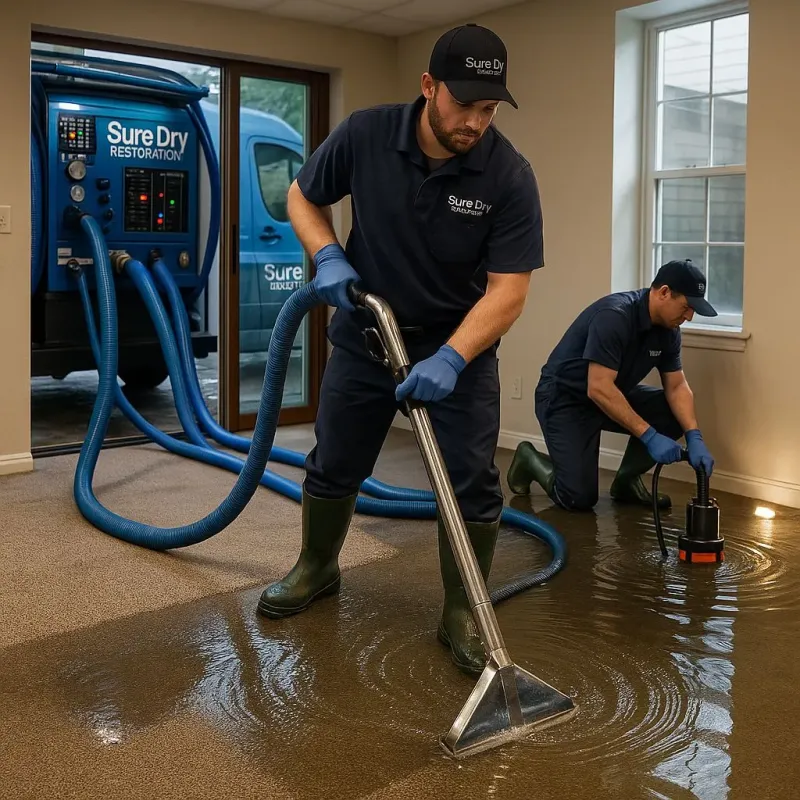 Water Extraction and Removal process in Surgoinsville, TN
